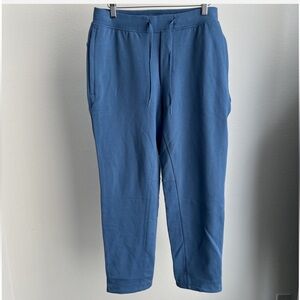 Lululemon Relaxed Fit French Terry Jogger Size XXL SFDM Blue Adj Cropped